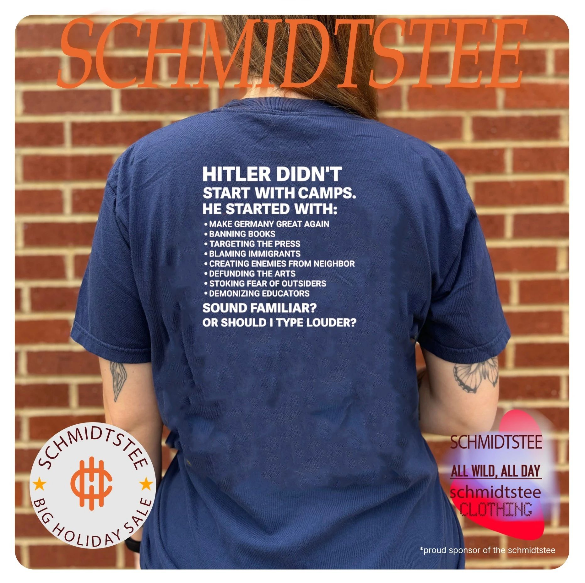 Hitler didn’t start with camps he started with make Germany great again banning books targeting the press shirt