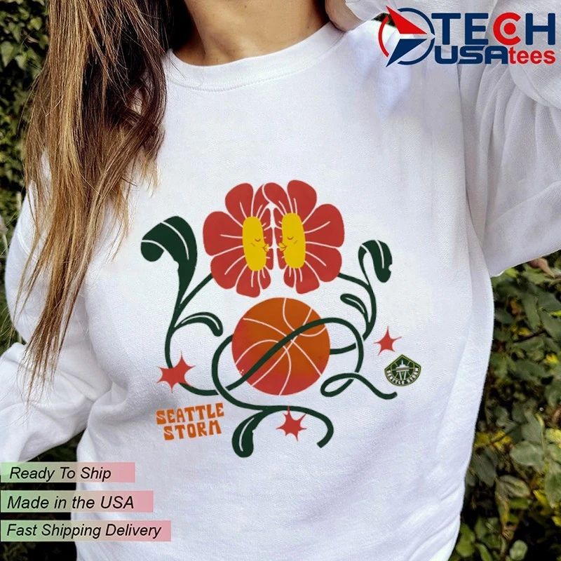Seattle Storm Basketball WNBA flowers shirt