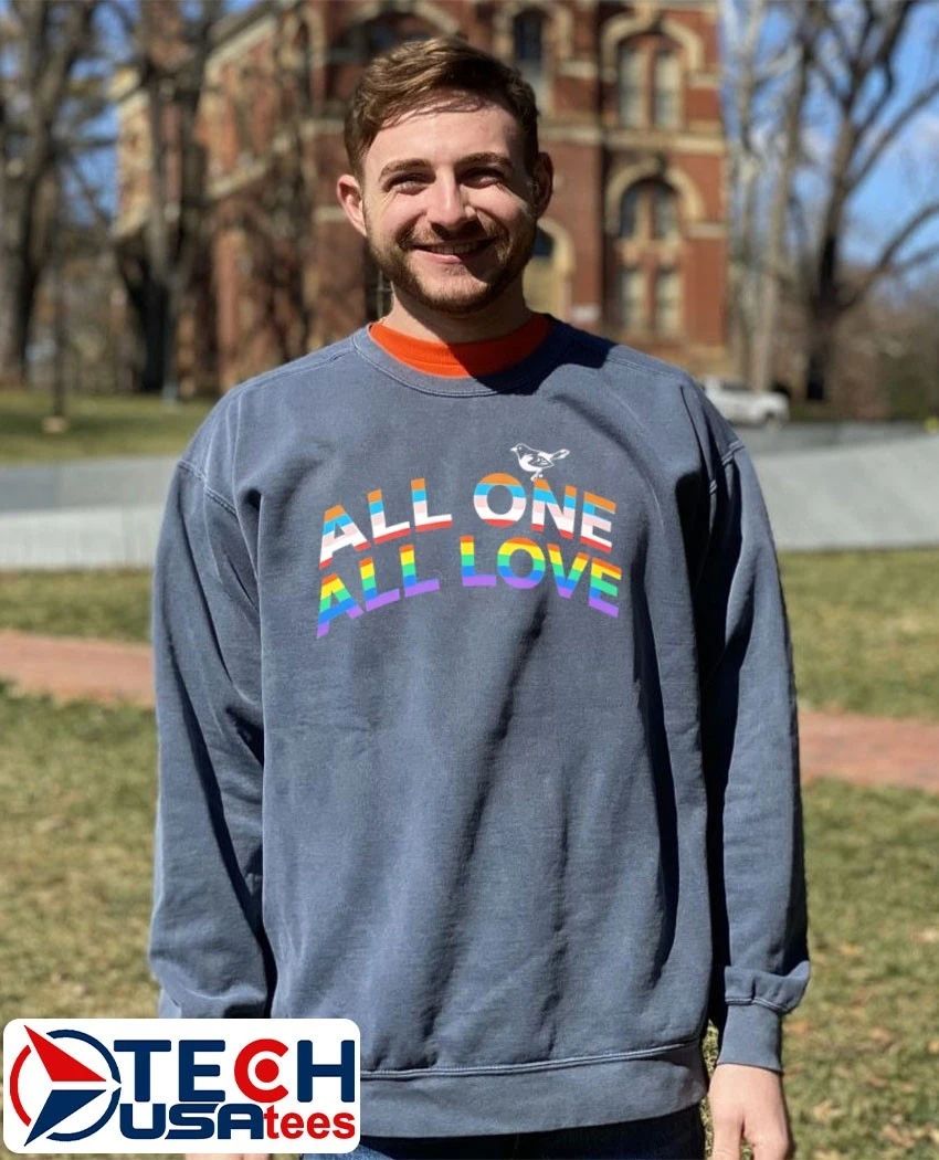 All one all love pride shirt