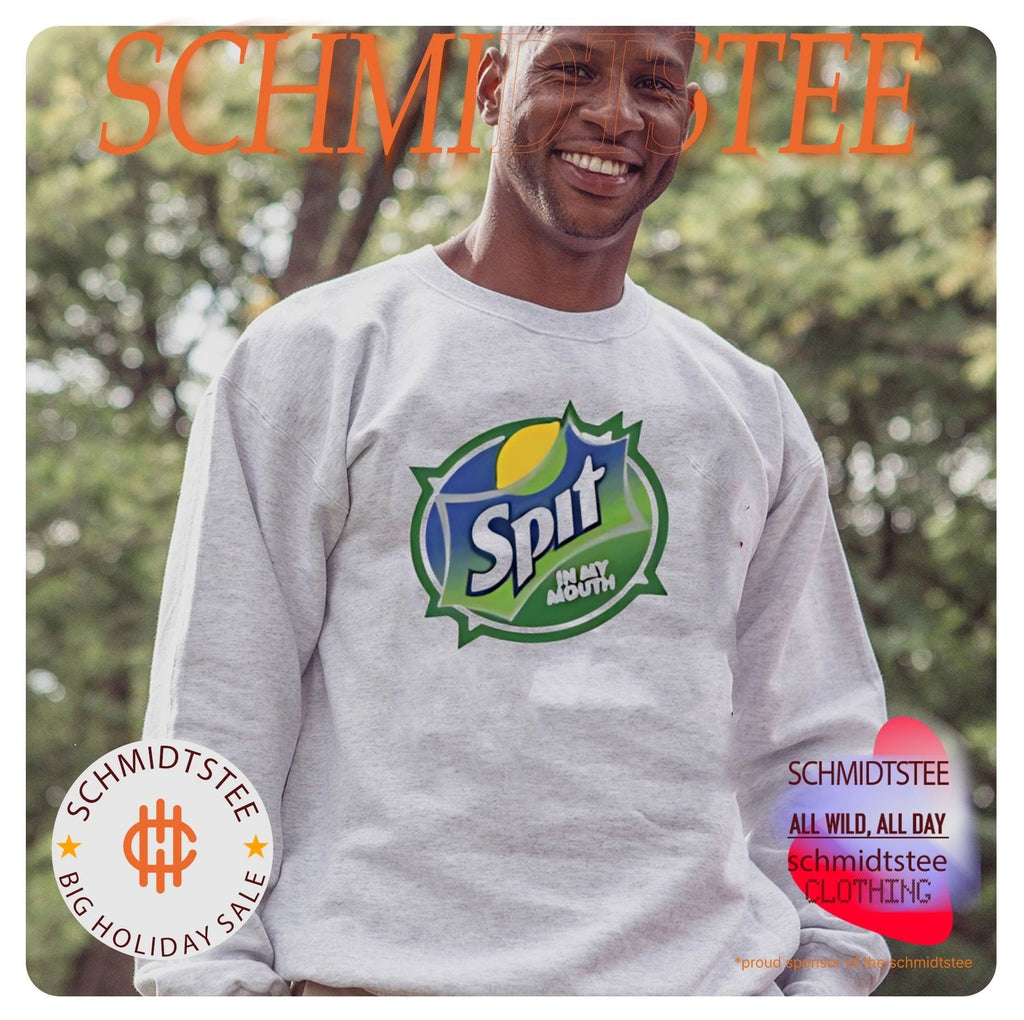 Sprite logo parody Spit in my mouth funny shirt