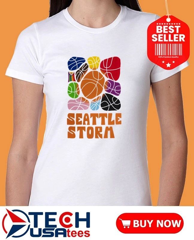 Seattle Storm Basketball WNBA Pride Ball shirt