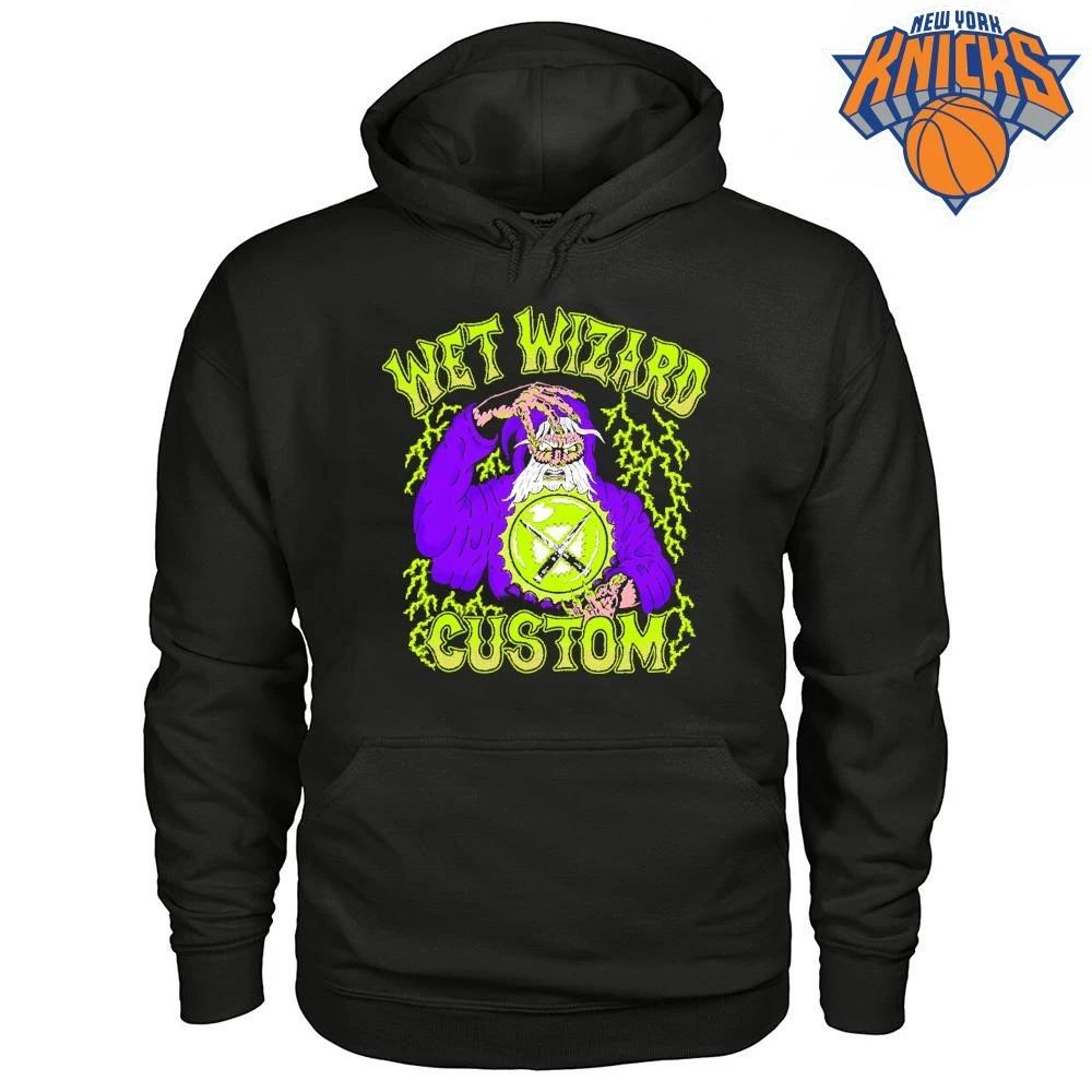 Wet Wizard Custom Purple Robe Magic Crystal Ball Lightning Shirt