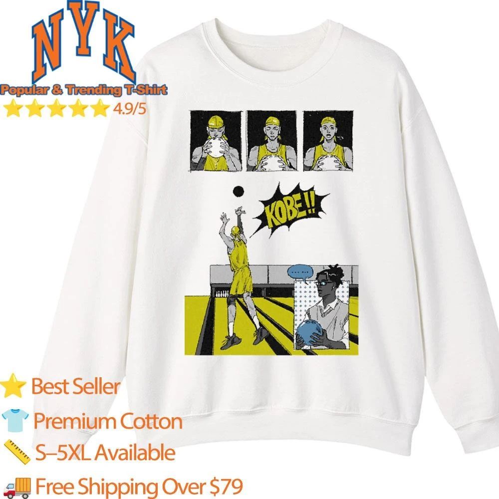 Kobe Bowling Shot Funny Basketball Meme Comic Strip shirt