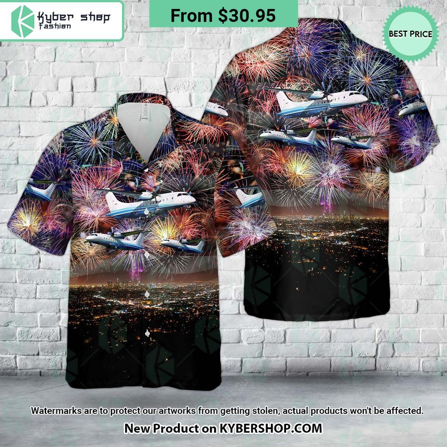 US Air Force C-146A Wolfhound 4th Of July Hawaiian Shirt