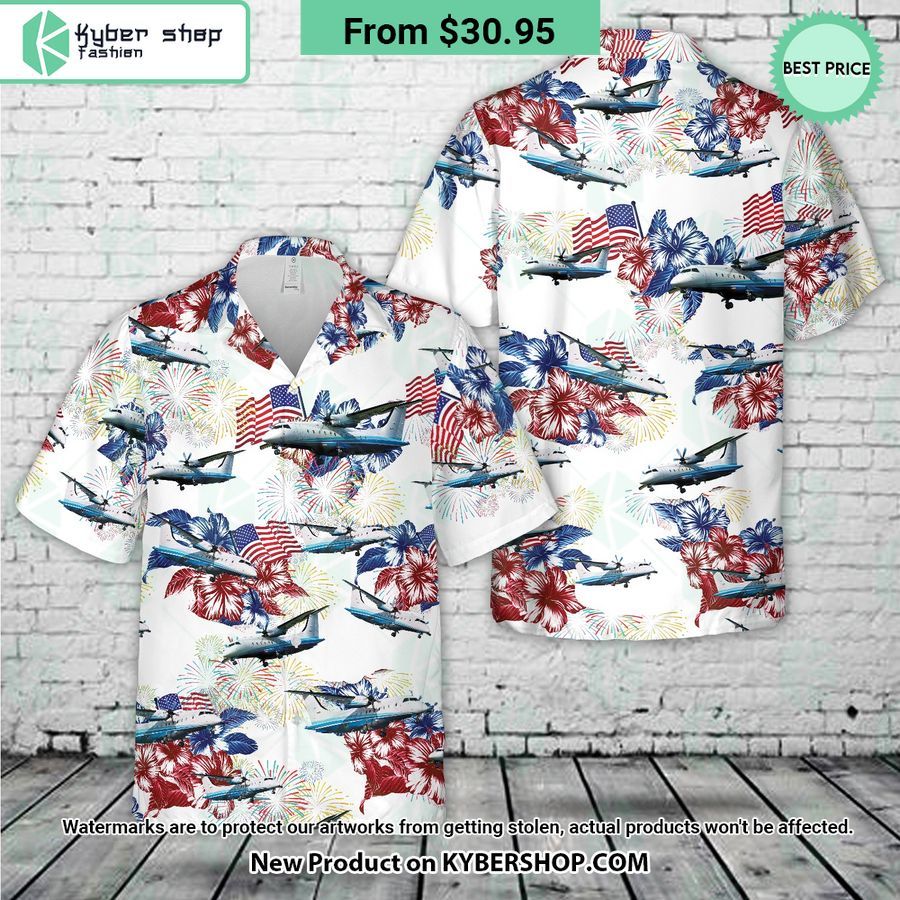 US Air Force C-146A Wolfhound Hawaiian Shirt