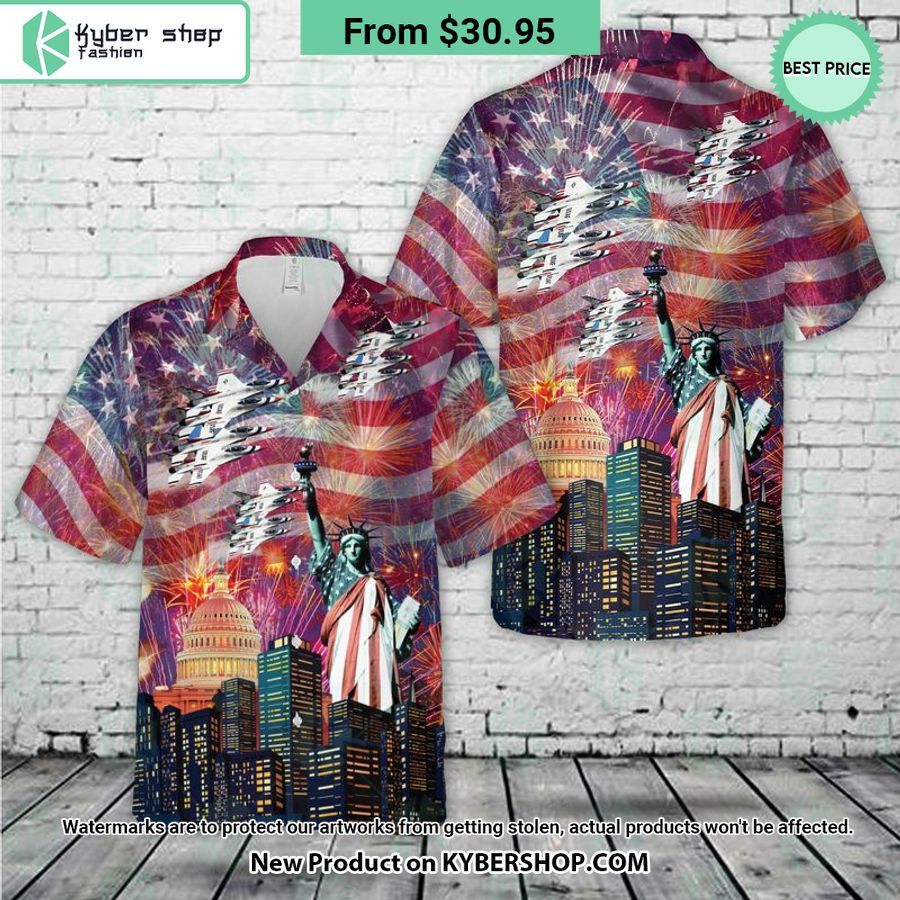 US Air Force Thunderbirds Hawaiian Shirt