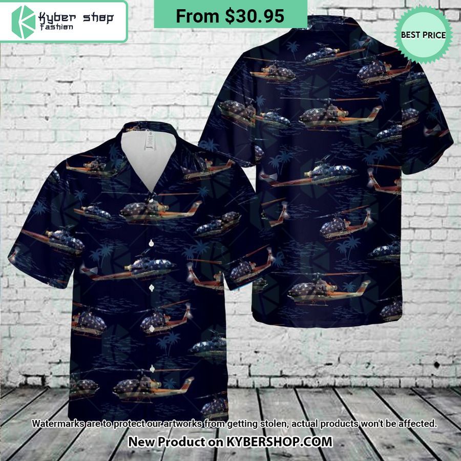 US Army AH-1F Cobra 4th Of July Hawaiian Shirt