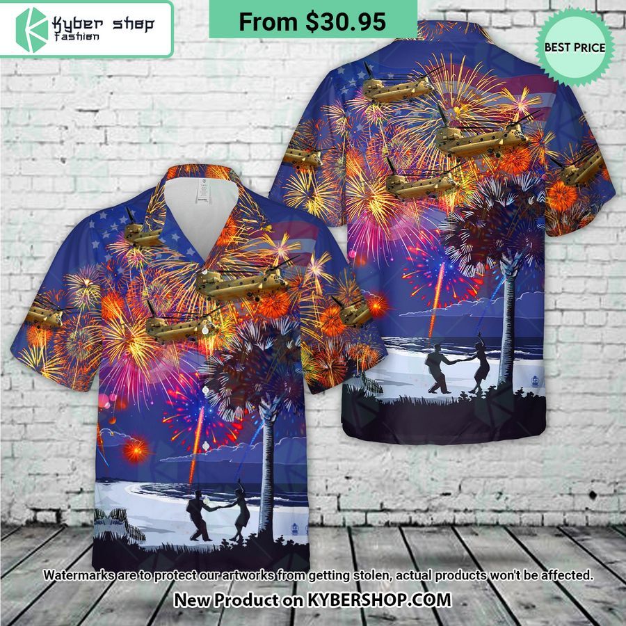 US Army Boeing CH-47F Chinook Of South Carolina Army National Guard Hawaiian Shirt