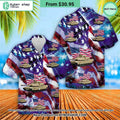 US Army M1 Abrams Independence Day Hawaiian Shirt