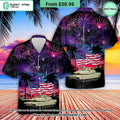 US Army M1 Abrams Tank July 4th Hawaiian Shirt