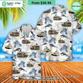 US Army M1A1 Abrams Tank July 4th Hawaiian Shirt