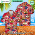 US Army M2A3 Bradley 4th July Hawaiian Shirt