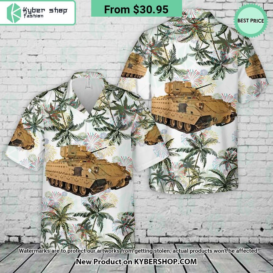 US Army M2A3 Bradley Independence Day Hawaiian Shirt