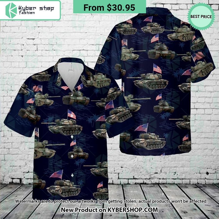 US Army M60A1 Tank July 4th Hawaiian Shirt