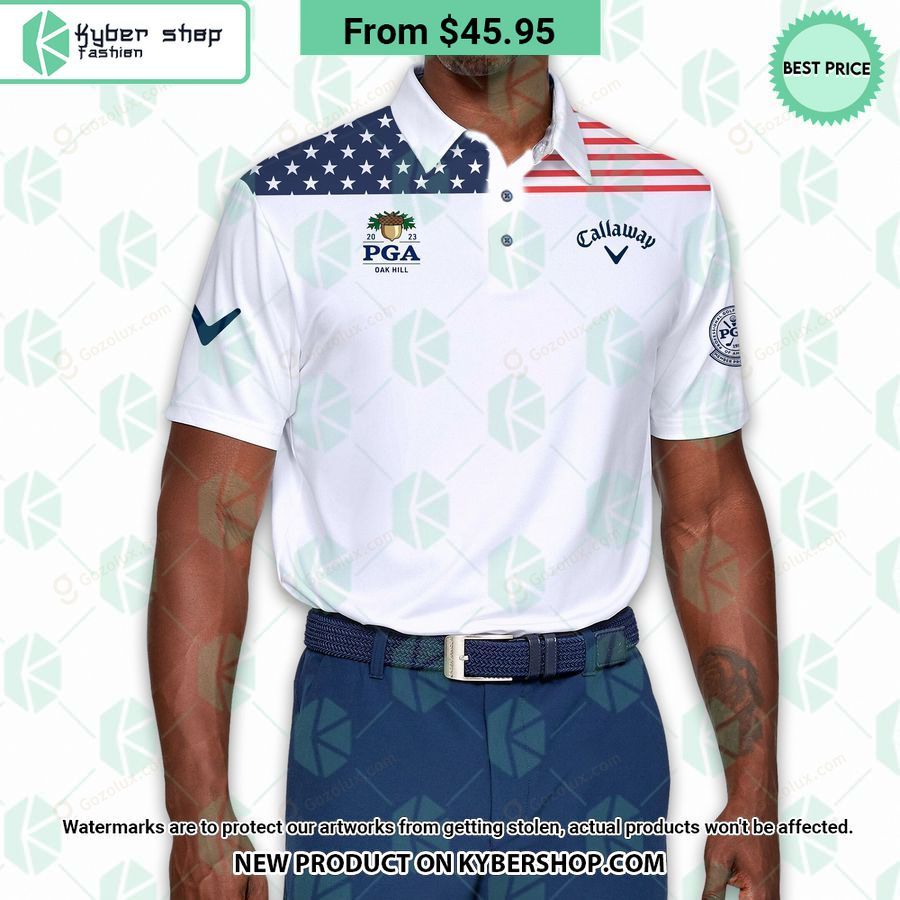 US Flag PGA Callaway Polo Shirt