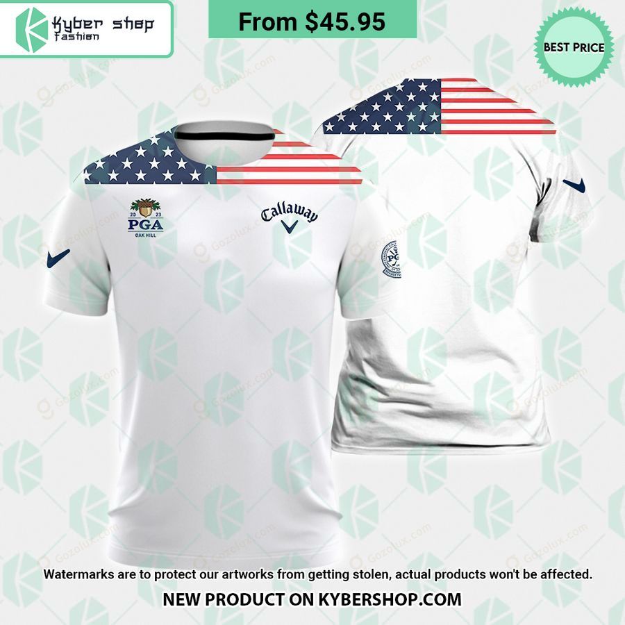 US Flag PGA Callaway Polo Shirt