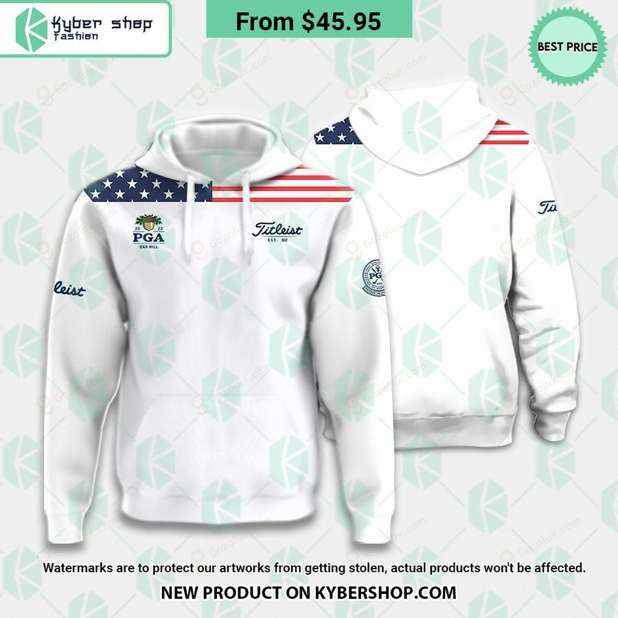 US Flag PGA Titleist Polo Shirt