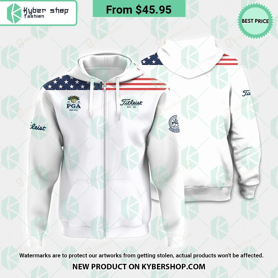 US Flag PGA Titleist Polo Shirt