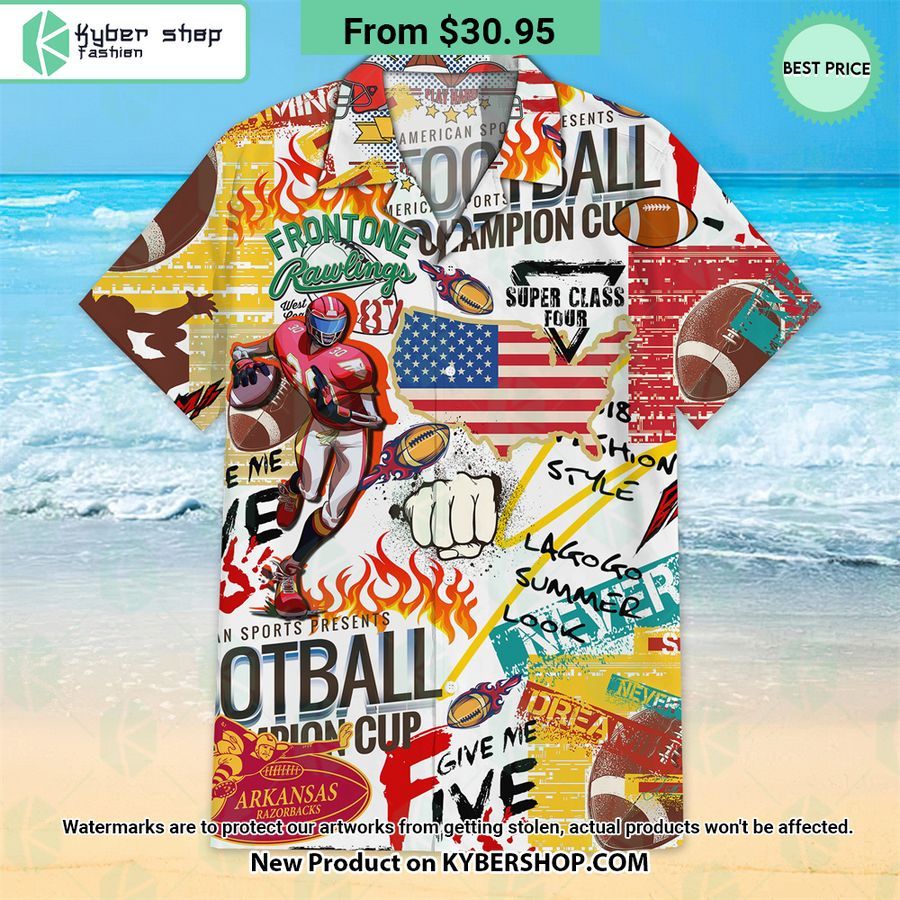 US Football Series Hawaiian Shirt
