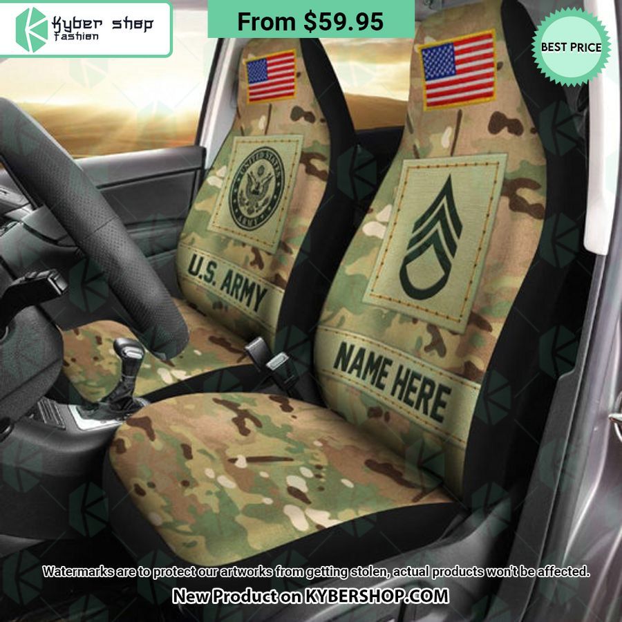 US Military Veteran CUSTOM Car Seat Covers