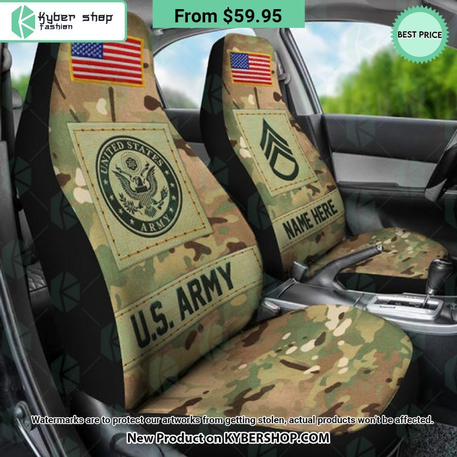 US Military Veteran CUSTOM Car Seat Covers