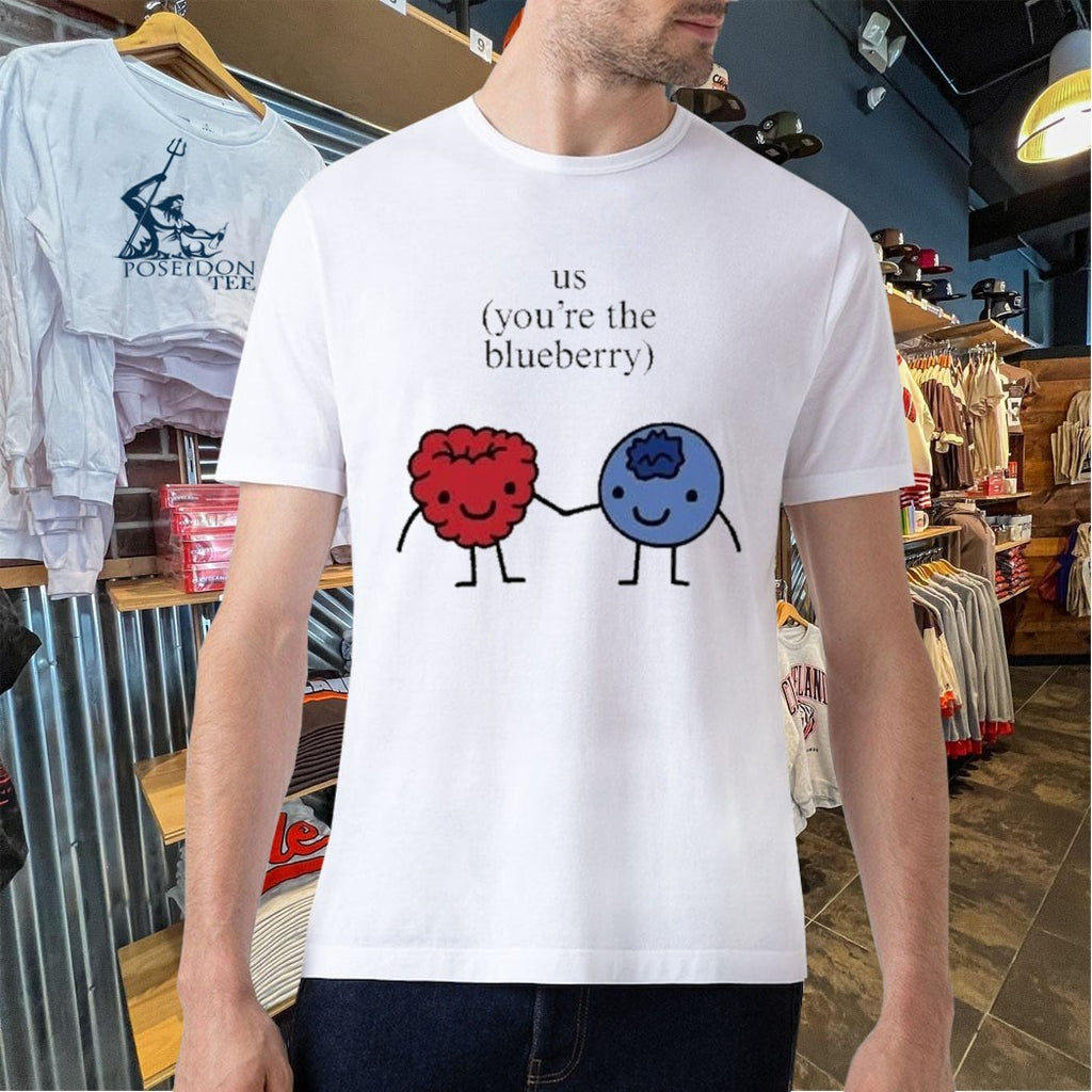 Us You Are The Blueberry Cute Matching Couple Raspberry Meme T-shirt