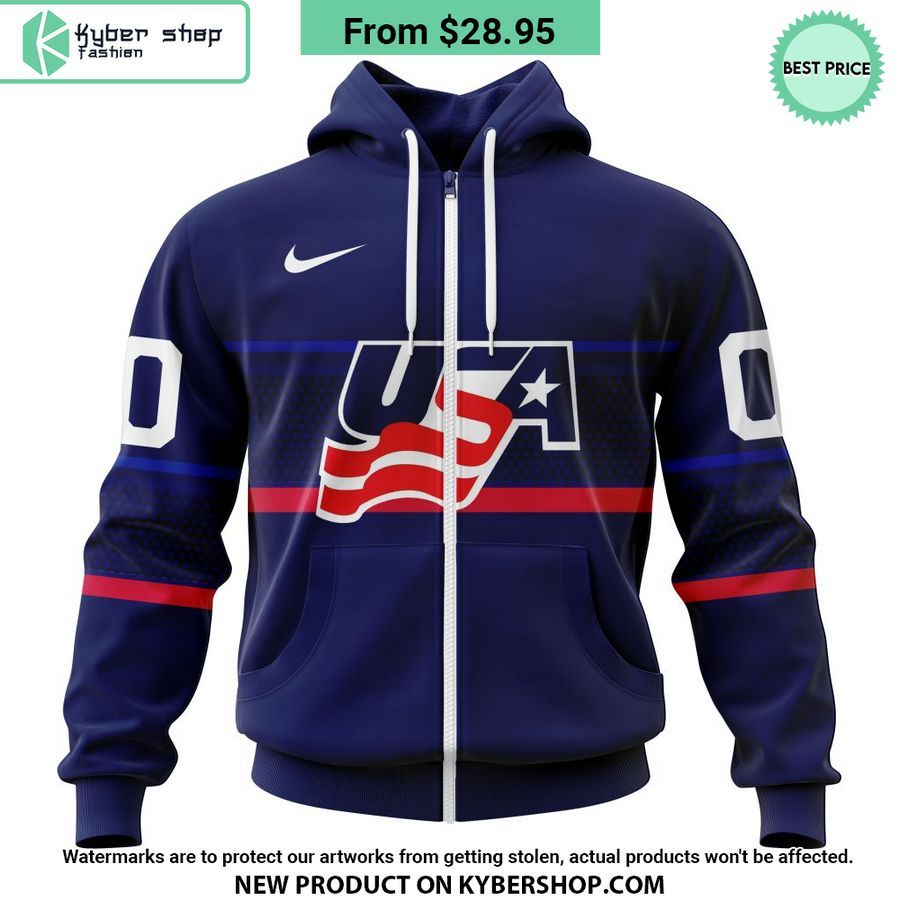 USA Hockey Away Personalized Shirt, Hoodie