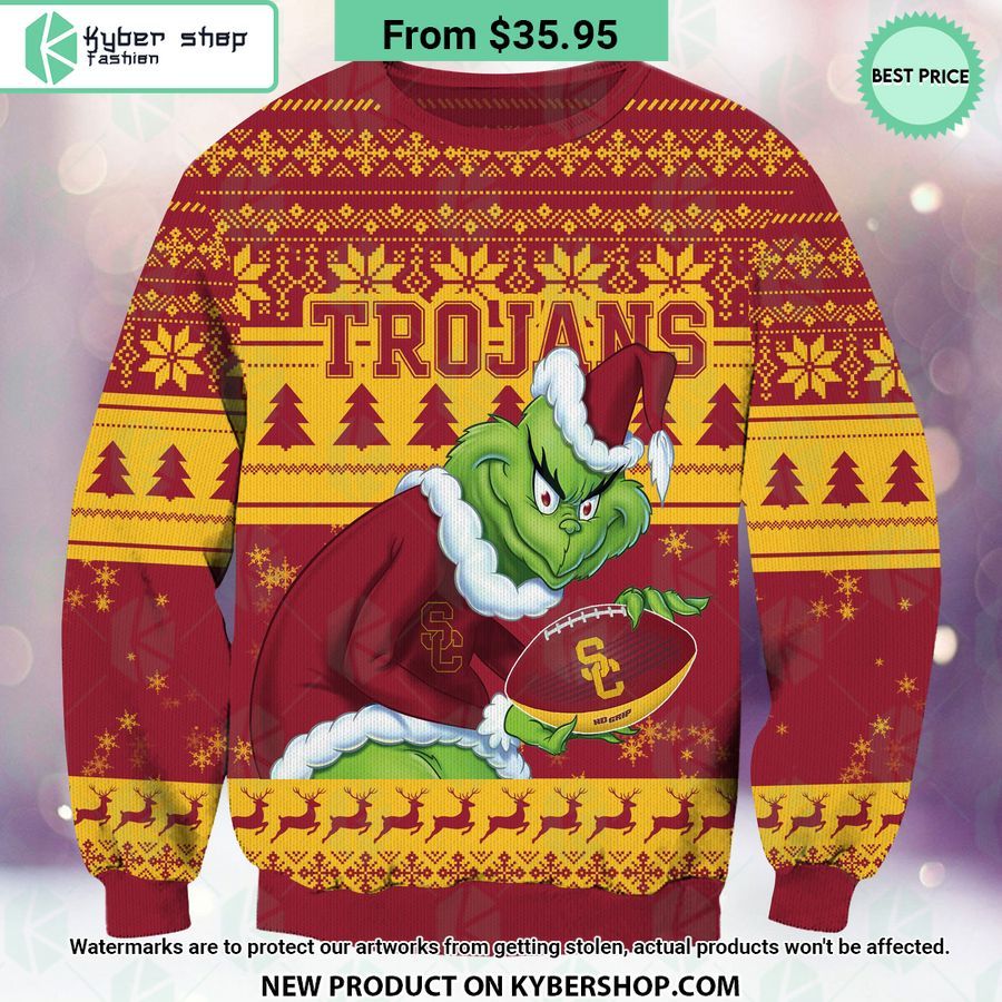 USC Trojans Grinch Christmas Sweater