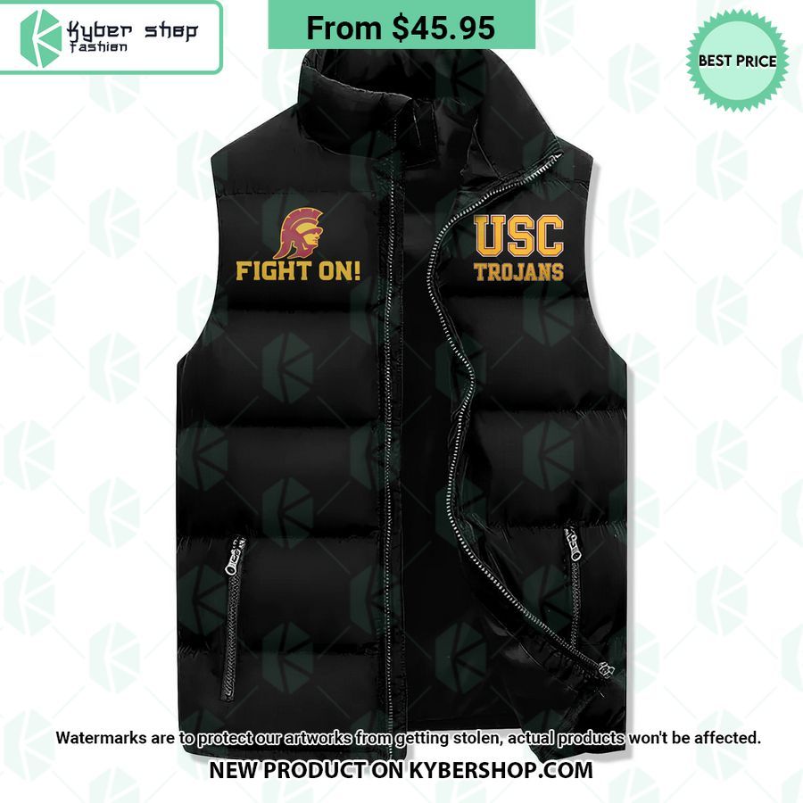 USC Trojans Sleeveless Puffer Jacket