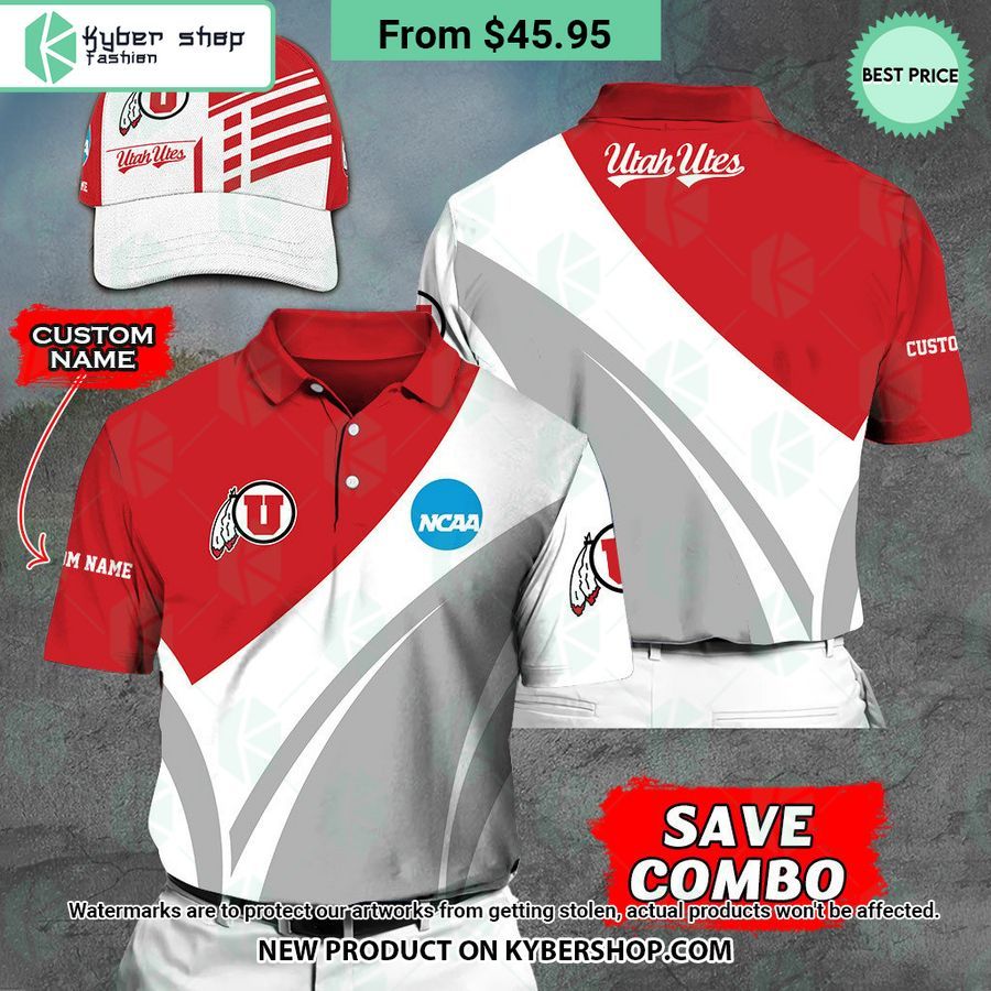 Utah Utes CUSTOM Polo Shirt, Cap