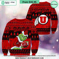 Utah Utes Grinch Christmas Sweater