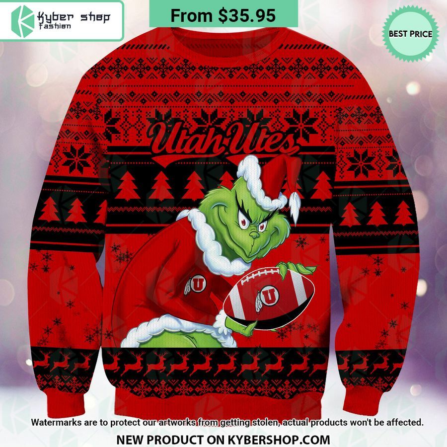 Utah Utes Grinch Christmas Sweater