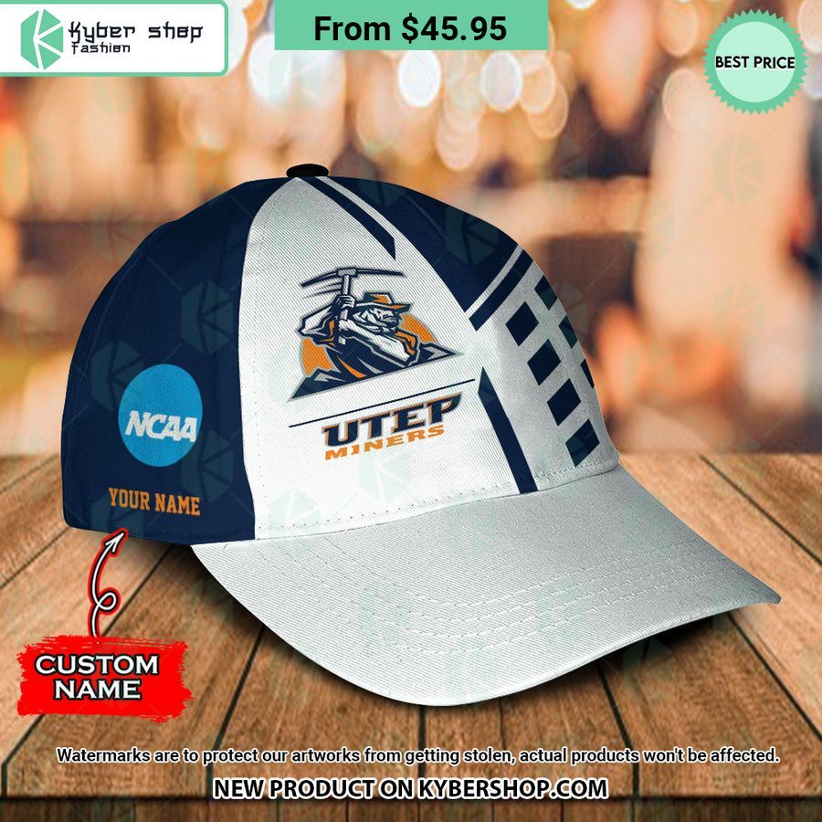 UTEP Miners CUSTOM Polo Shirt, Cap