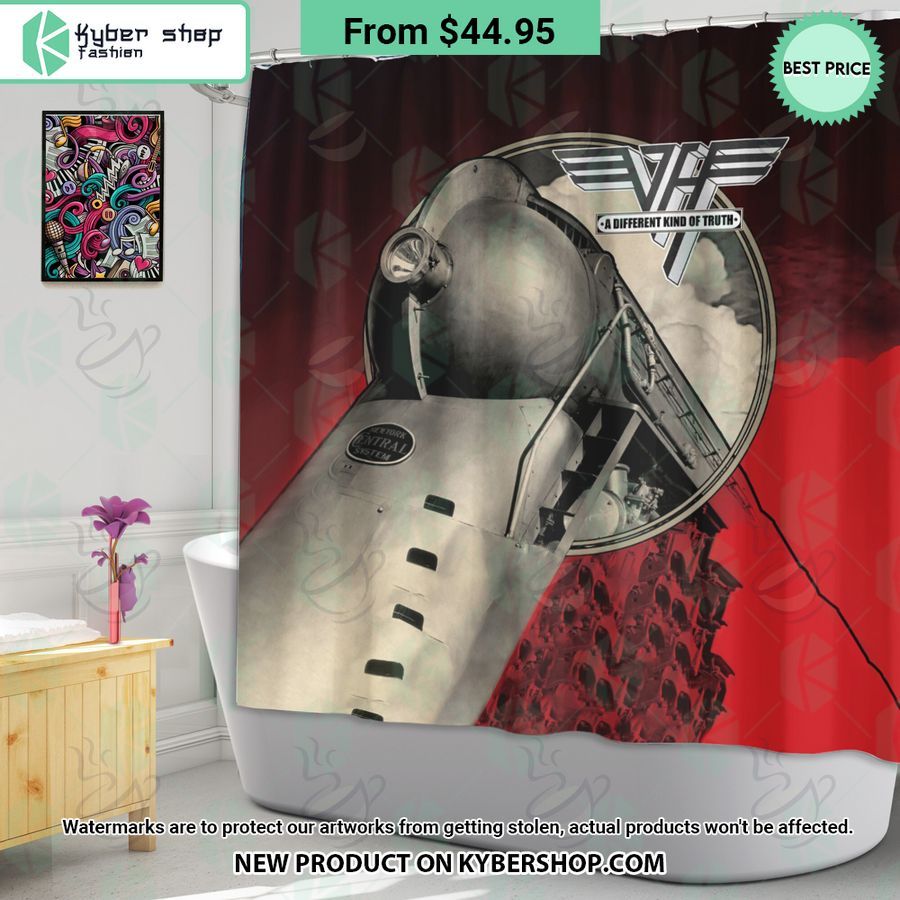 Van Halen A Different Kind Of Truth Album Windown Curtain, Shower Curtain