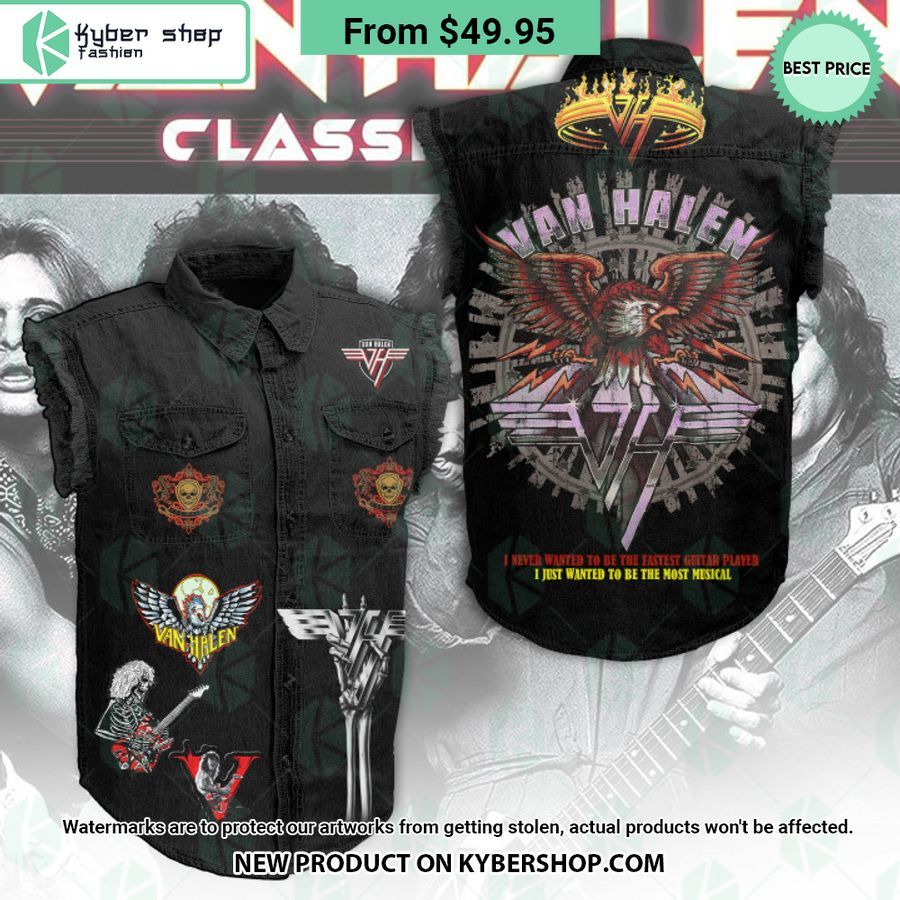 Van Halen I Just Wanted To Be The Most Musical Sleeveless Denim Jacket