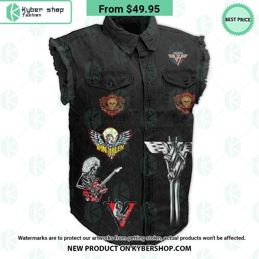 Van Halen I Just Wanted To Be The Most Musical Sleeveless Denim Jacket