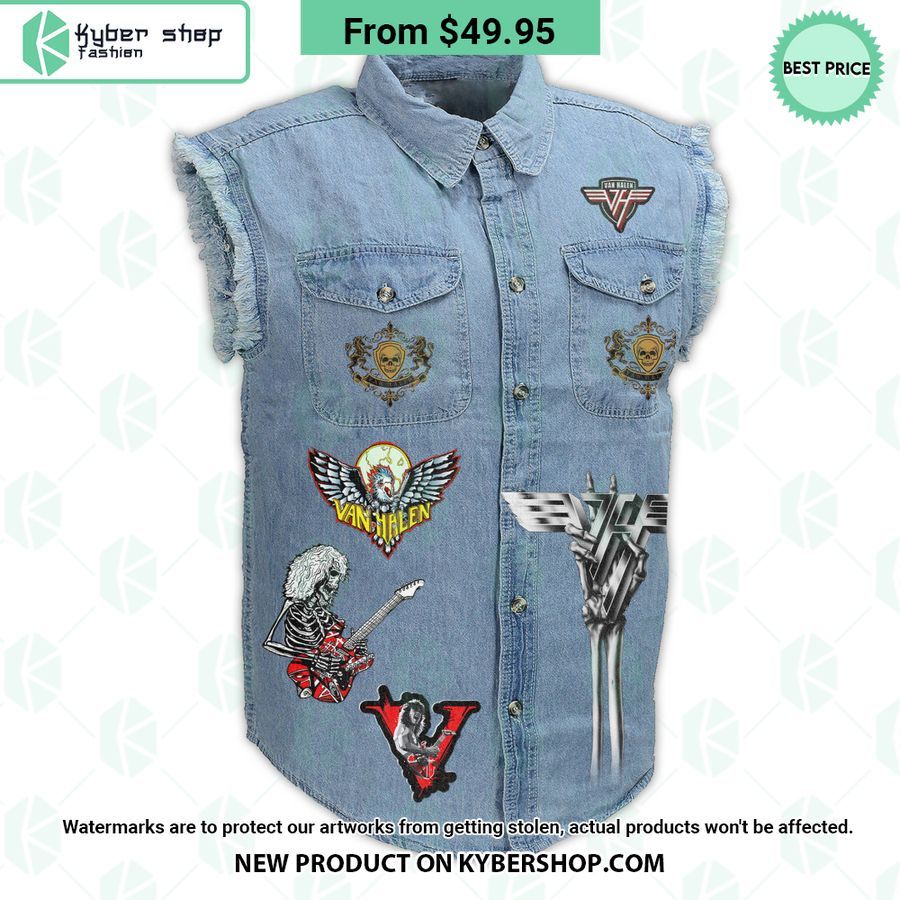 Van Halen I Just Wanted To Be The Most Musical Sleeveless Denim Jacket