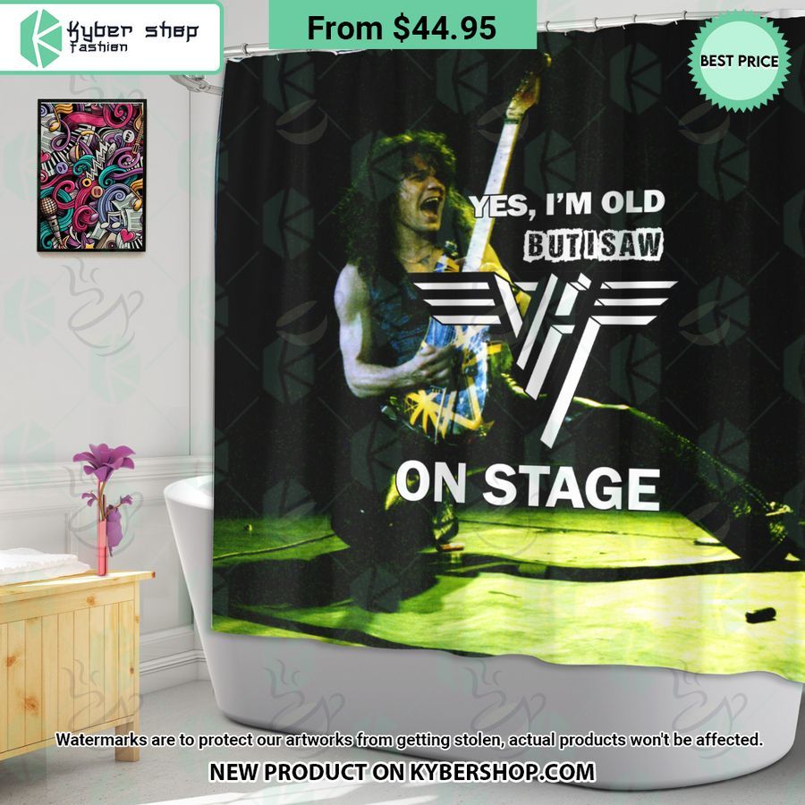 Van Halen Yes I’M Old But I Saw On Stage Windown Curtain, Shower Curtain