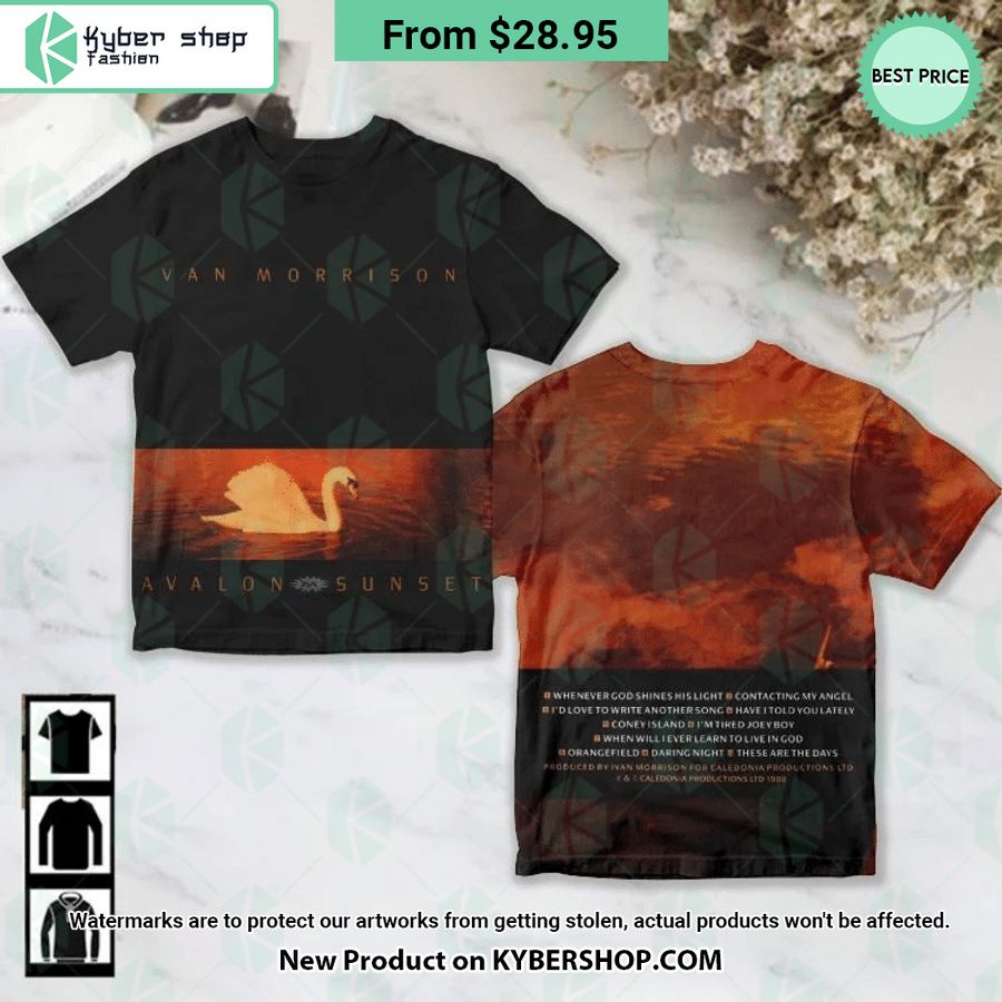 Van Morrison Avalon Sunset Album Shirt