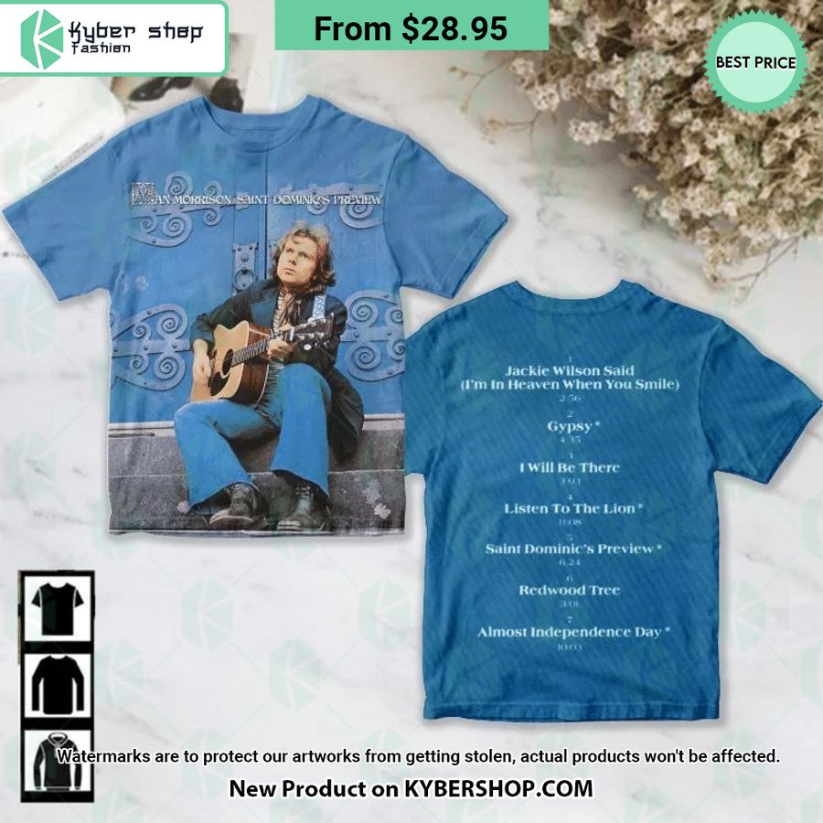 Van Morrison Saint Dominic’s Preview Album Cover Shirt