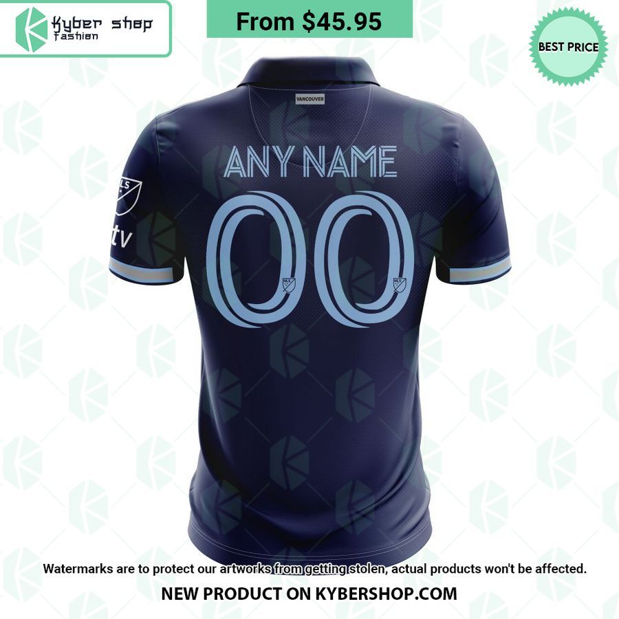 Vancouver Whitecaps FC 2023 AwayThe Hoop X This City MLS CUSTOM Polo Shirt