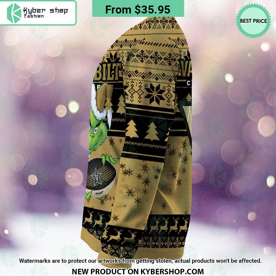 Vanderbilt Commodores Grinch Christmas Sweater