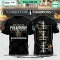 Vegas Golden Knights 2023 Stanley Cup Champions Black T Shirt