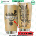 Vegas Golden Knights 2023 Stanley Cup Champions CUSTOM Tumbler