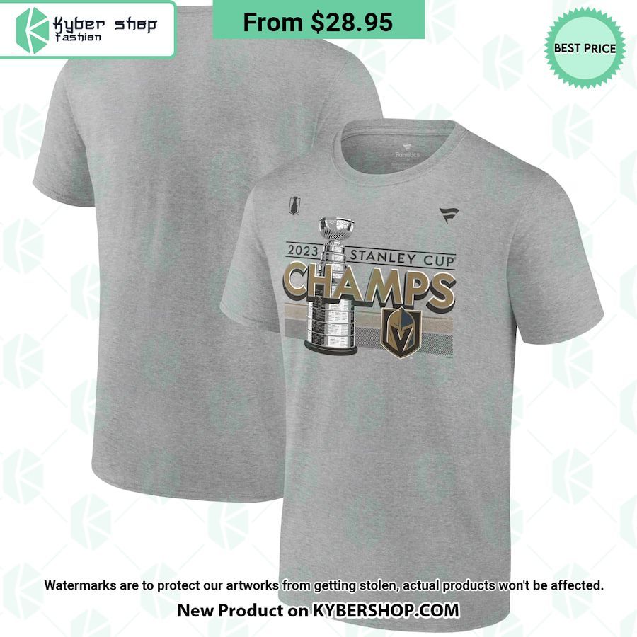 Vegas Golden Knights 2023 Stanley Cup Champions Gray T Shirt