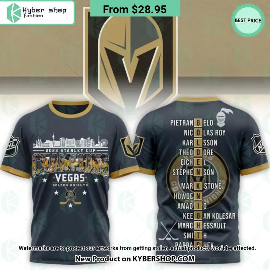 Vegas Golden Knights 2023 Stanley Cup Champions Players Name Hoodie