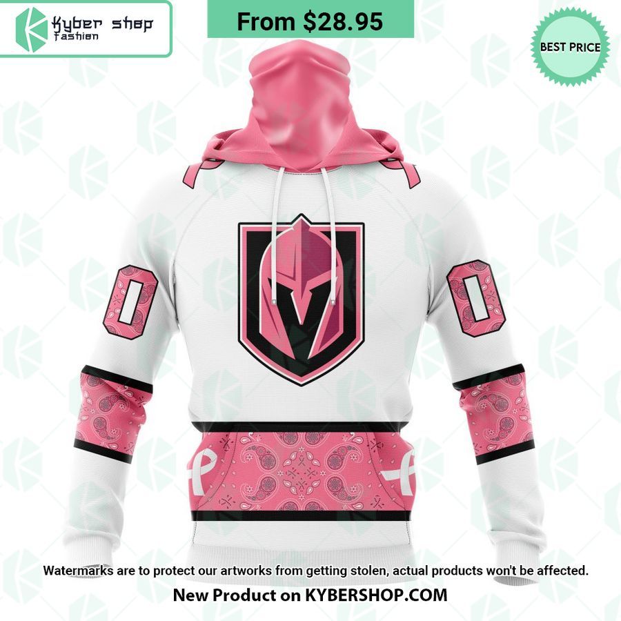 Vegas Golden Knights In October We Wear Pink Breast Cancer Hoodie