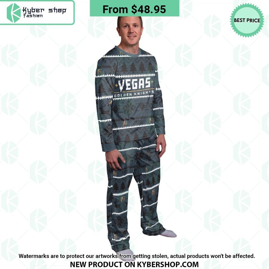Vegas Golden Knights NHL Family Holiday Pajamas Set