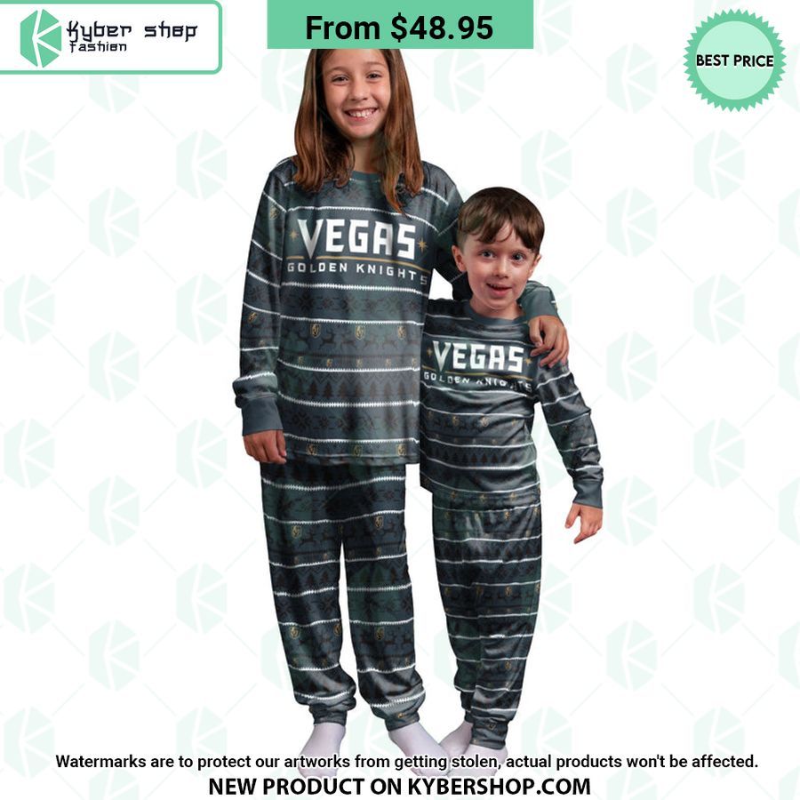 Vegas Golden Knights NHL Family Holiday Pajamas Set
