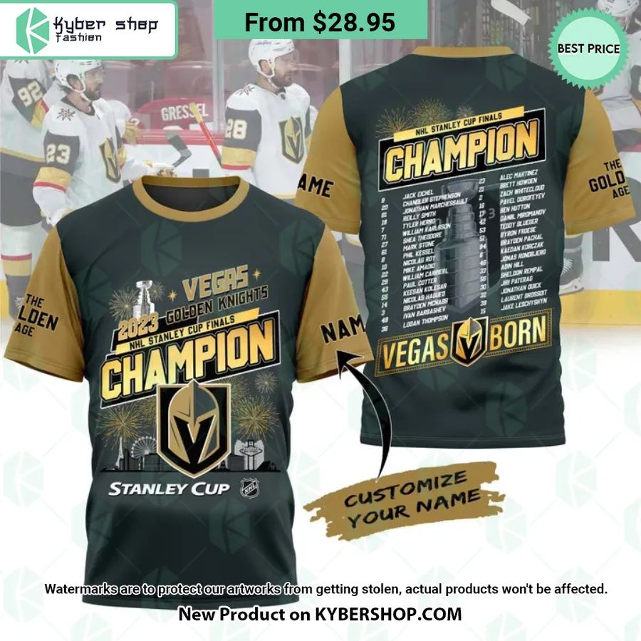 Vegas Golden Knights Stanley Cup Champions 2023 CUSTOM T Shirt